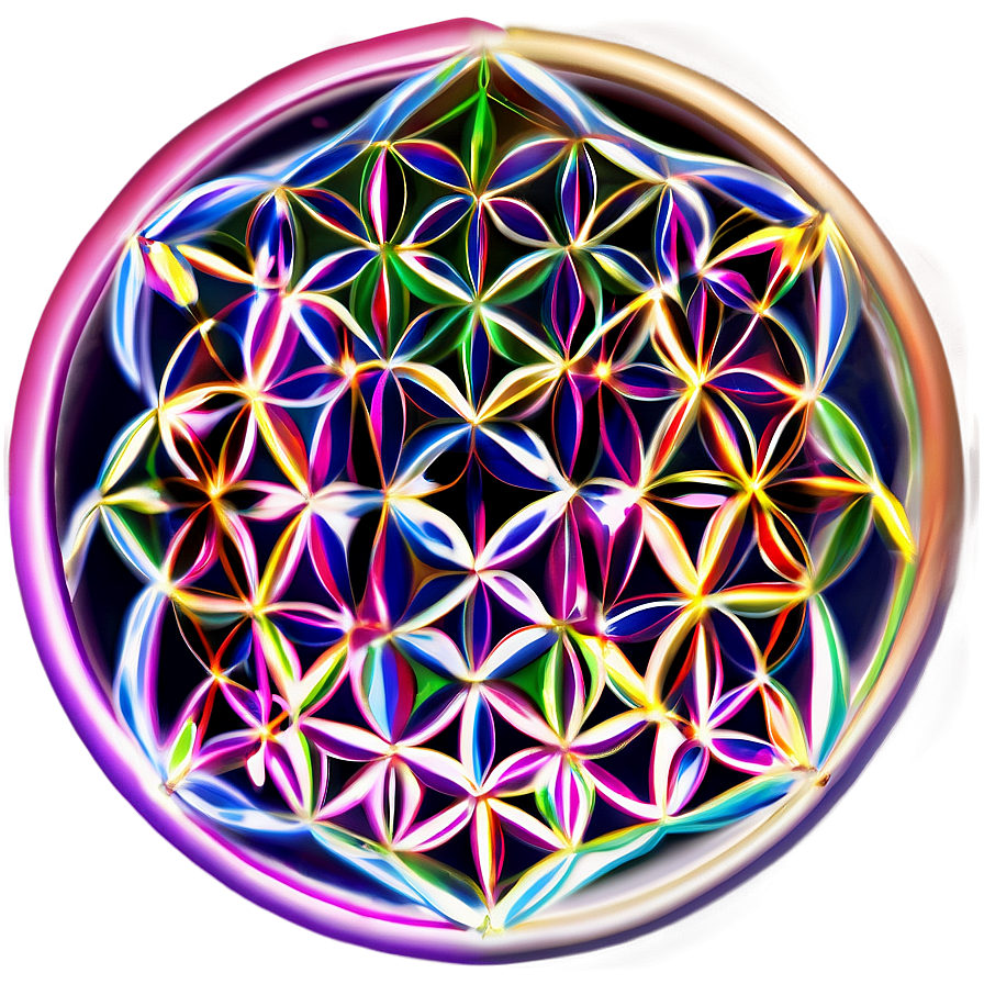 Flower Of Life Energy Field Png Oey PNG Image