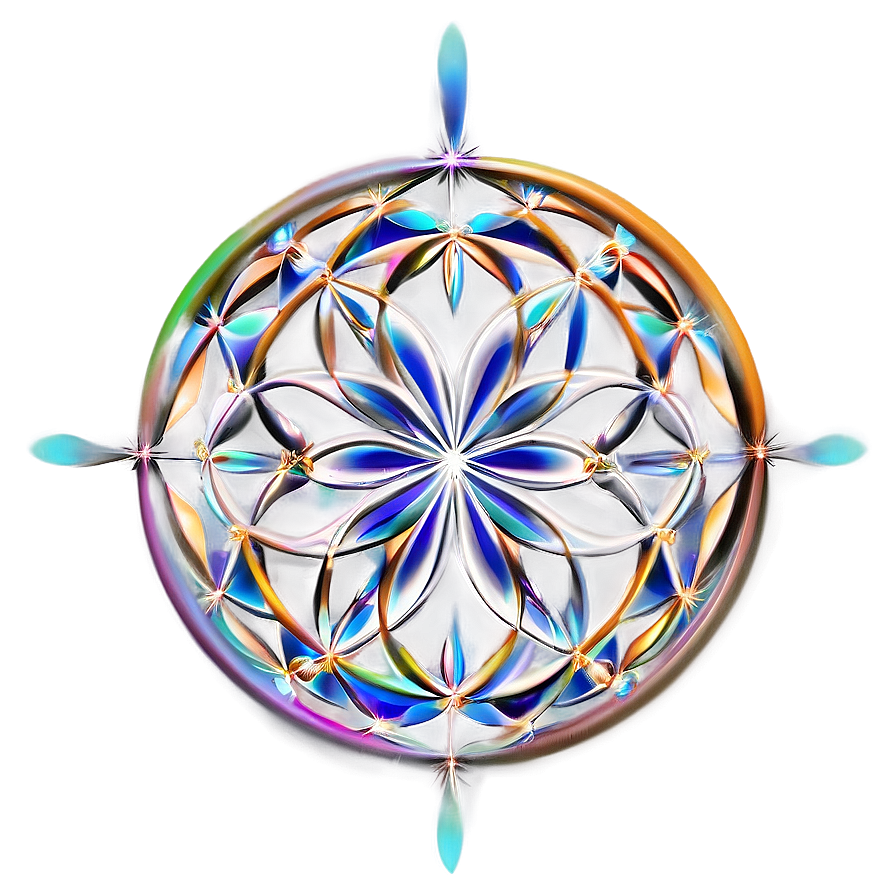 Flower Of Life Fractal Geometry Png Bgi94 PNG Image