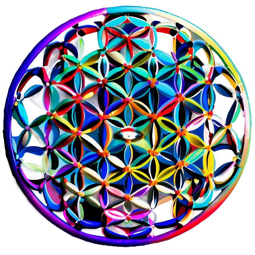 Flower Of Life Quantum Structure Png Cfv79 PNG Image