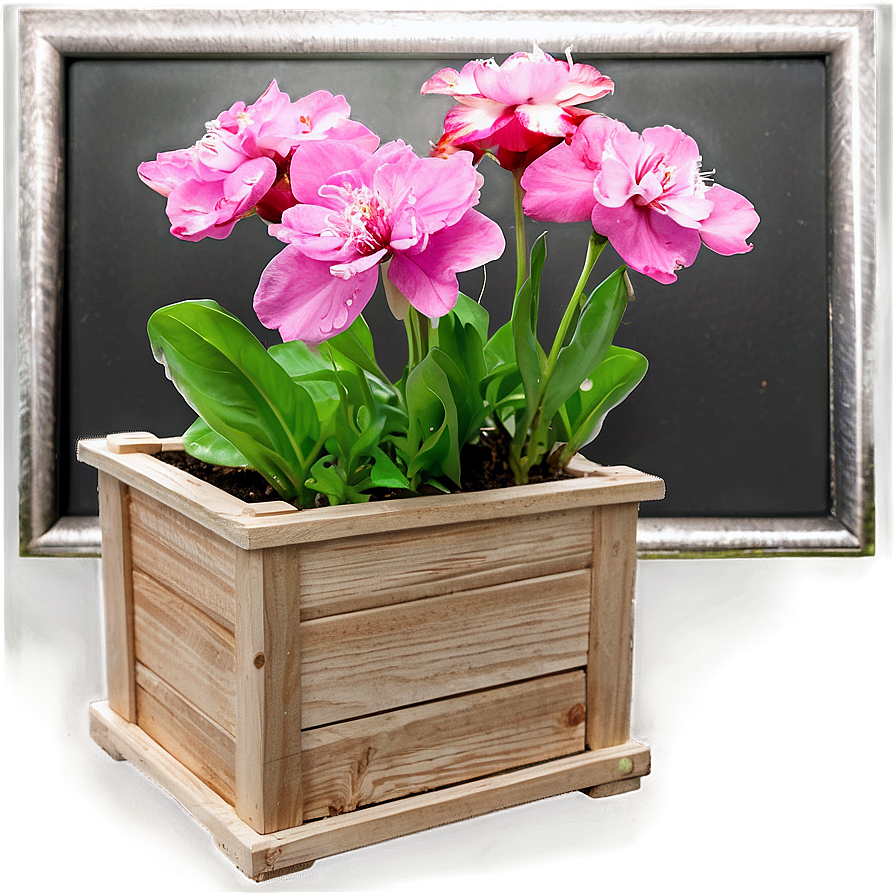 Flower Planter Box Png Tvv5 PNG Image