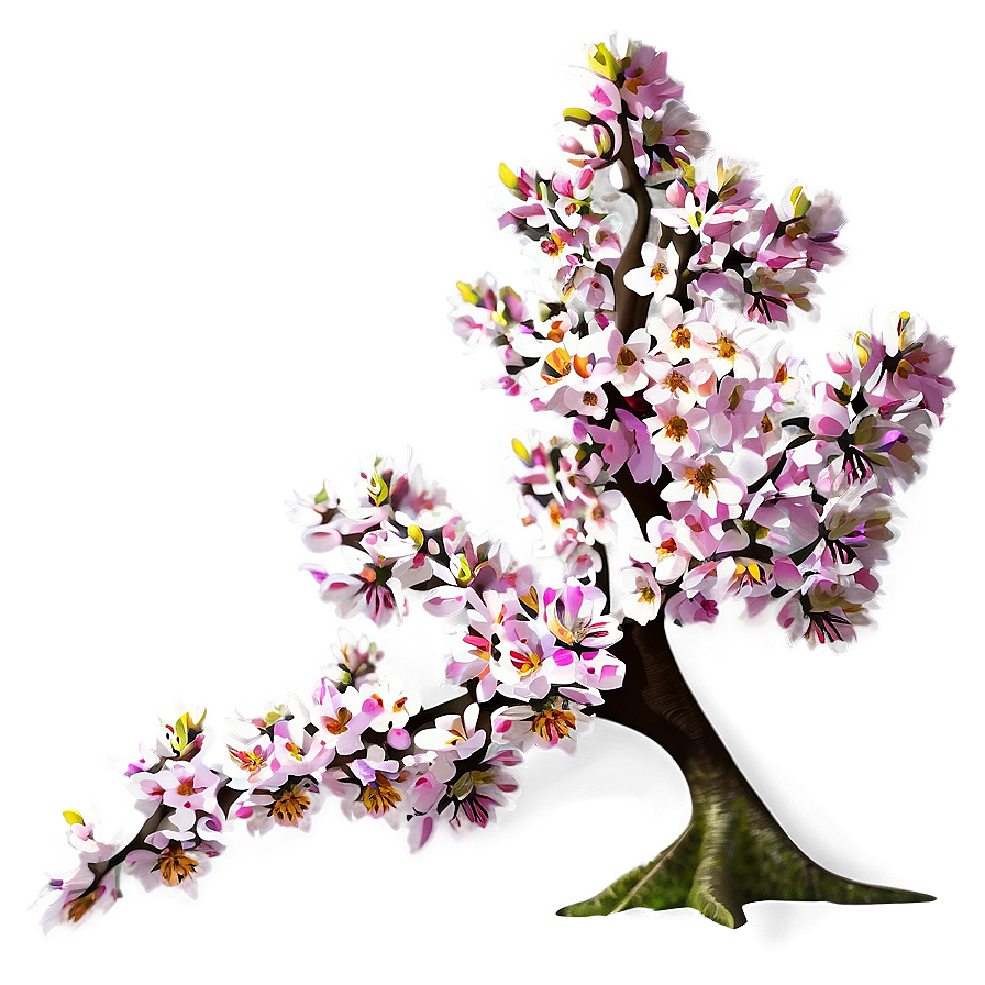 Flower Tree In Springtime Png 42 PNG Image