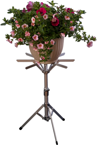 Flowerpoton Tripod Stand PNG Image