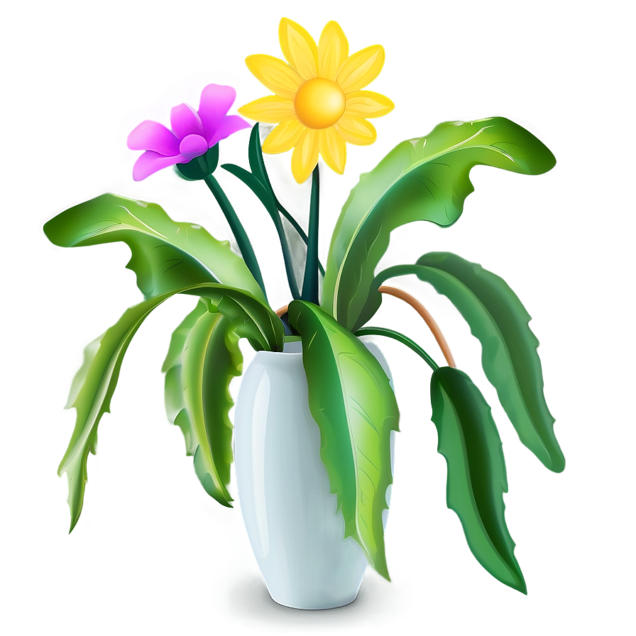 Flowers In Vase C PNG Image