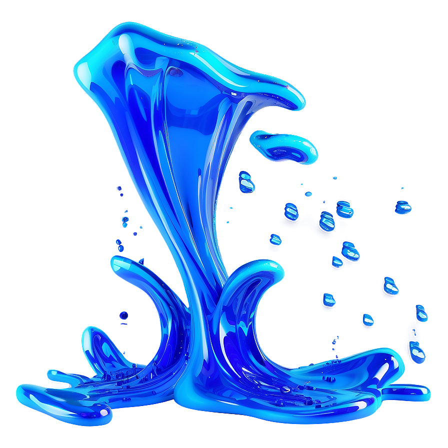 Flowing Blue Wave Png Fum6 PNG Image