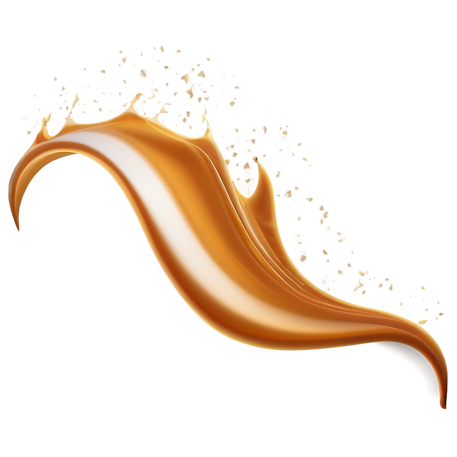 Flowing Caramel Wave Png 93 PNG Image