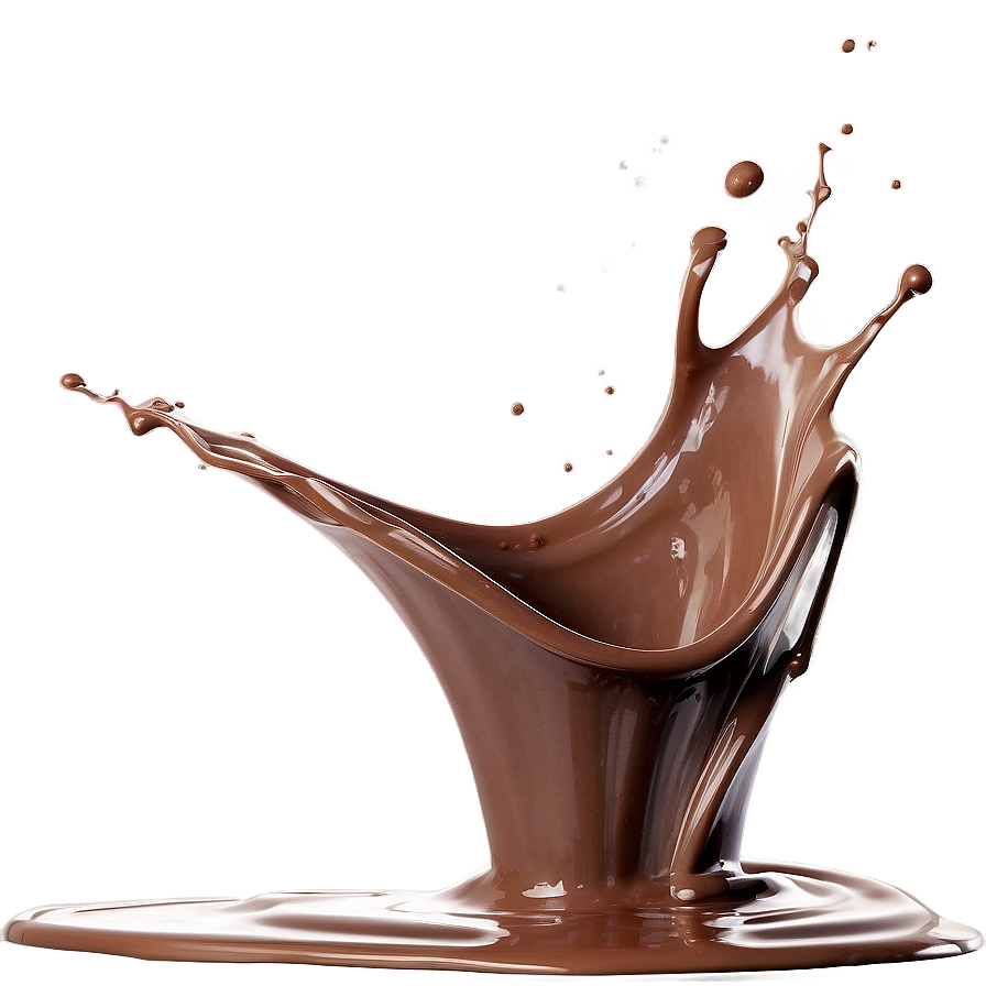 Flowing Chocolate Splash Png Iop PNG Image