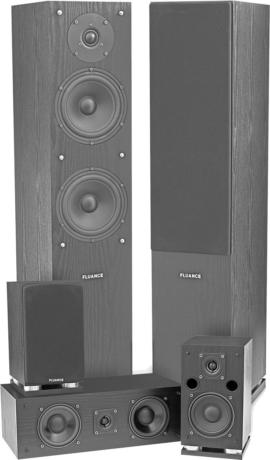 Fluance Speaker System Setup PNG Image