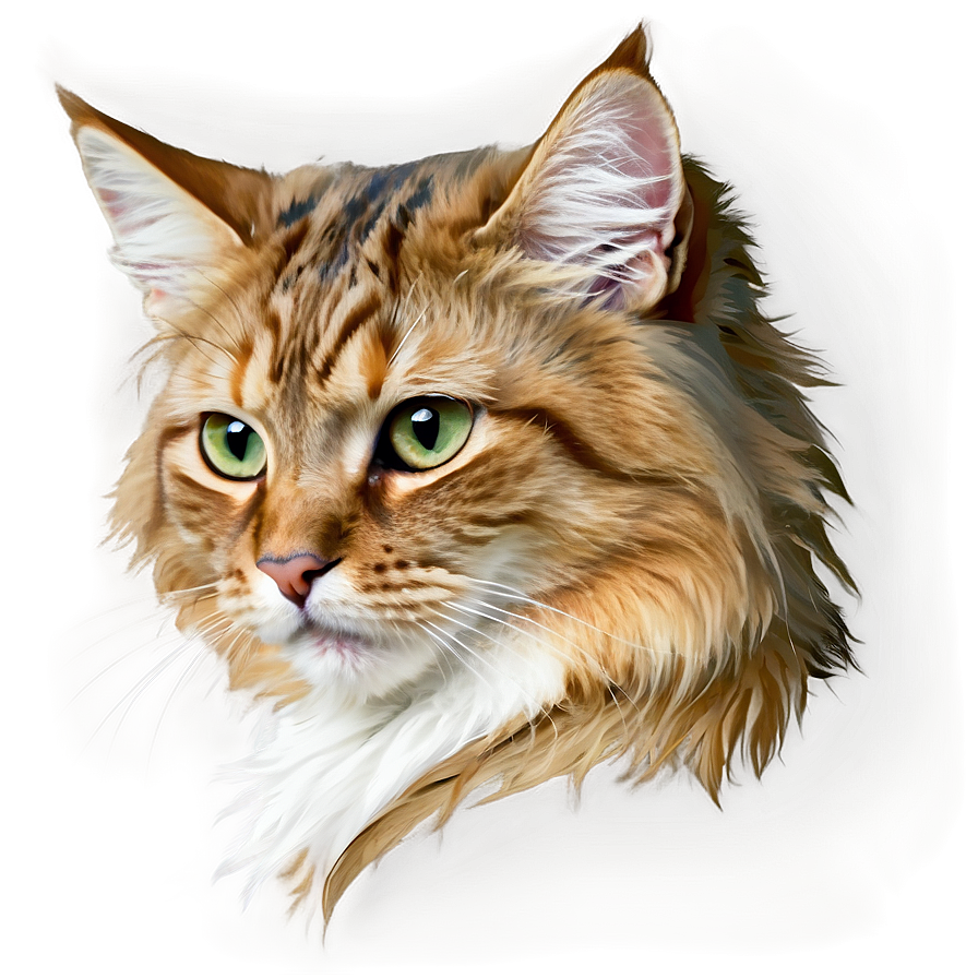 Fluffy Cat Ear Graphic Png Pwu74 PNG Image