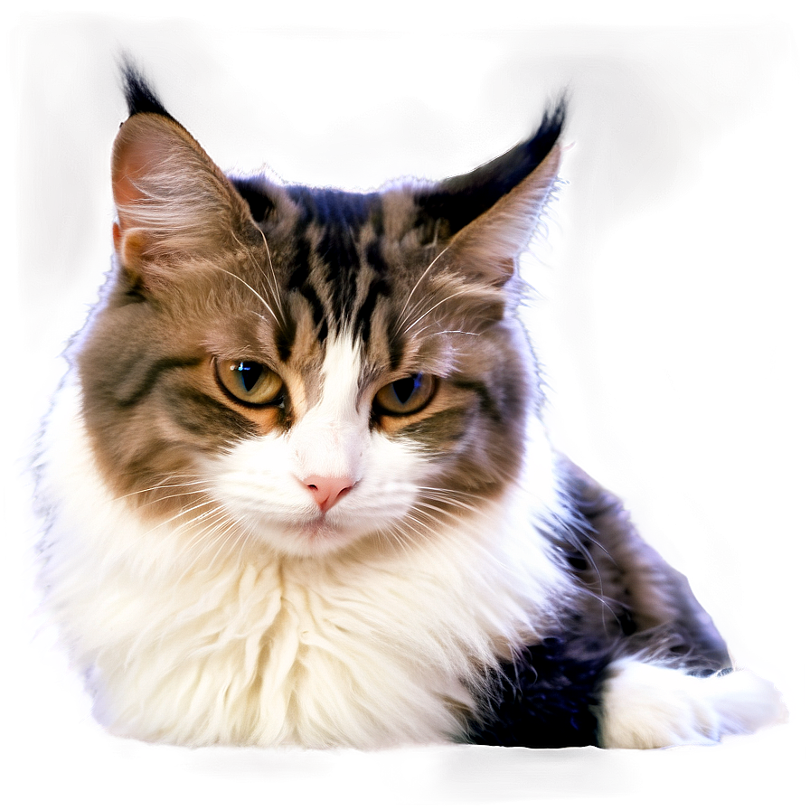 Fluffy Cat Face Png Bey PNG Image