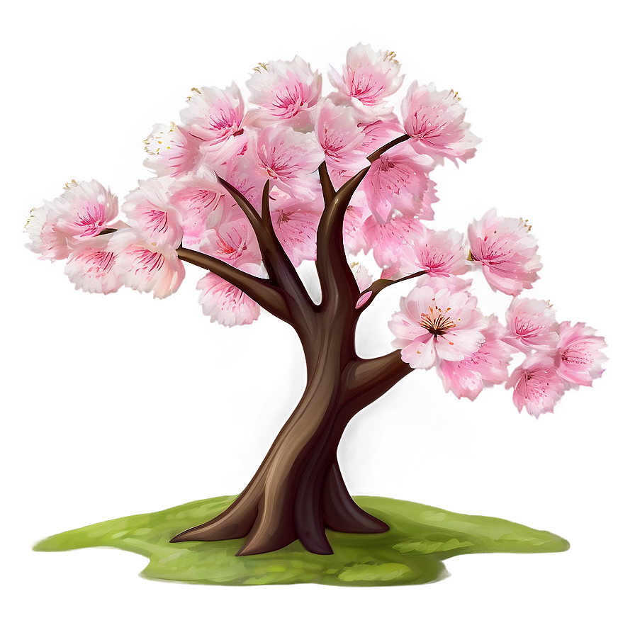 Fluffy Cherry Blossom Tree Png Jxh55 PNG Image