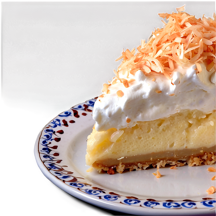 Fluffy Coconut Cream Pie Png Jgr49 PNG Image