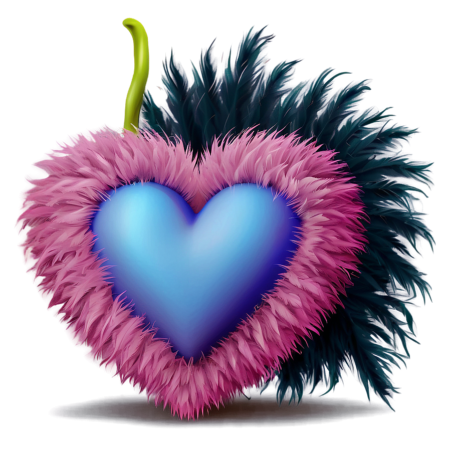 Fluffy Heart Emoji Png Design 51 PNG Image