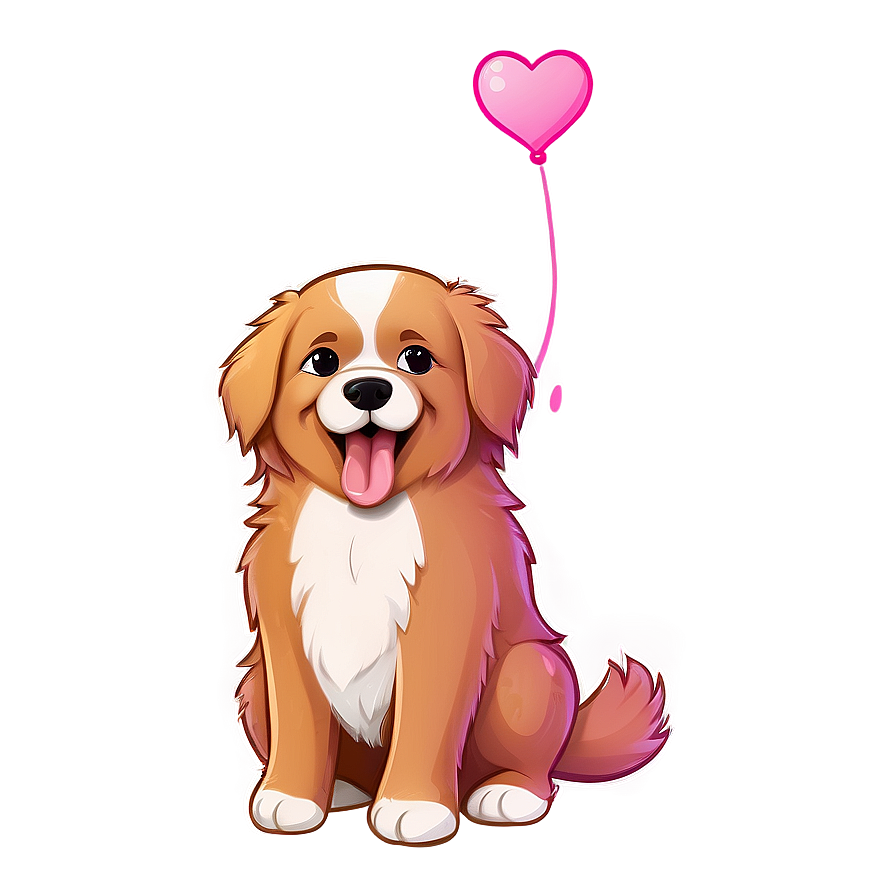 Fluffy Kawaii Dog Cartoon Png 06292024 PNG Image