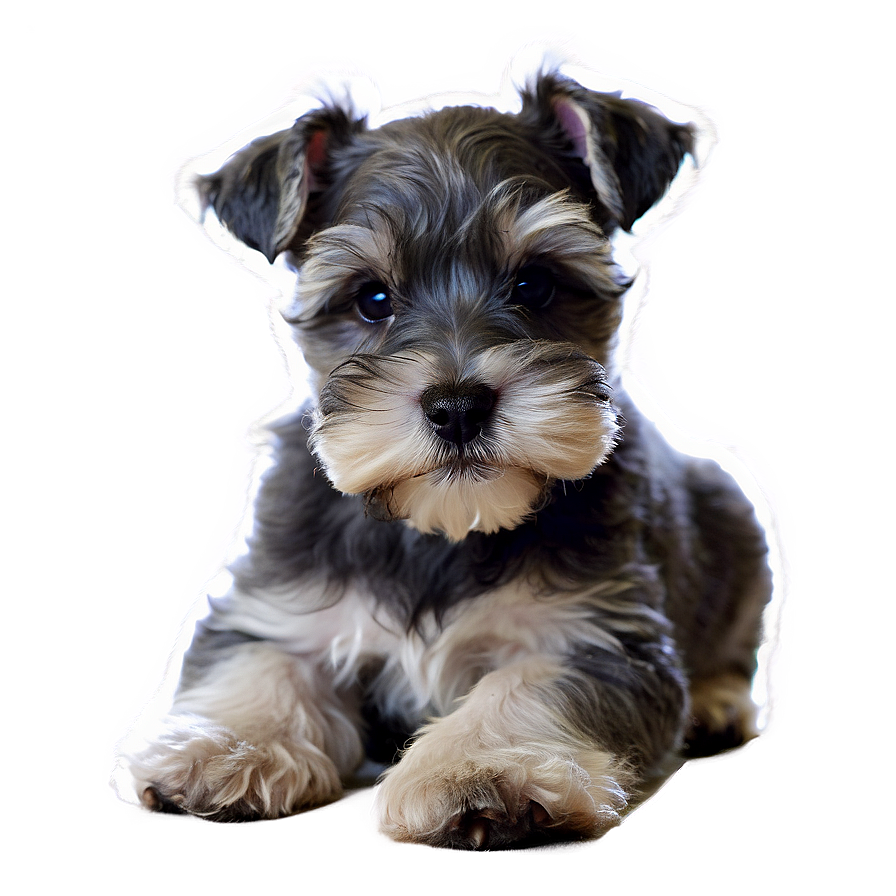 Fluffy Schnauzer Puppy Png 06262024 PNG Image