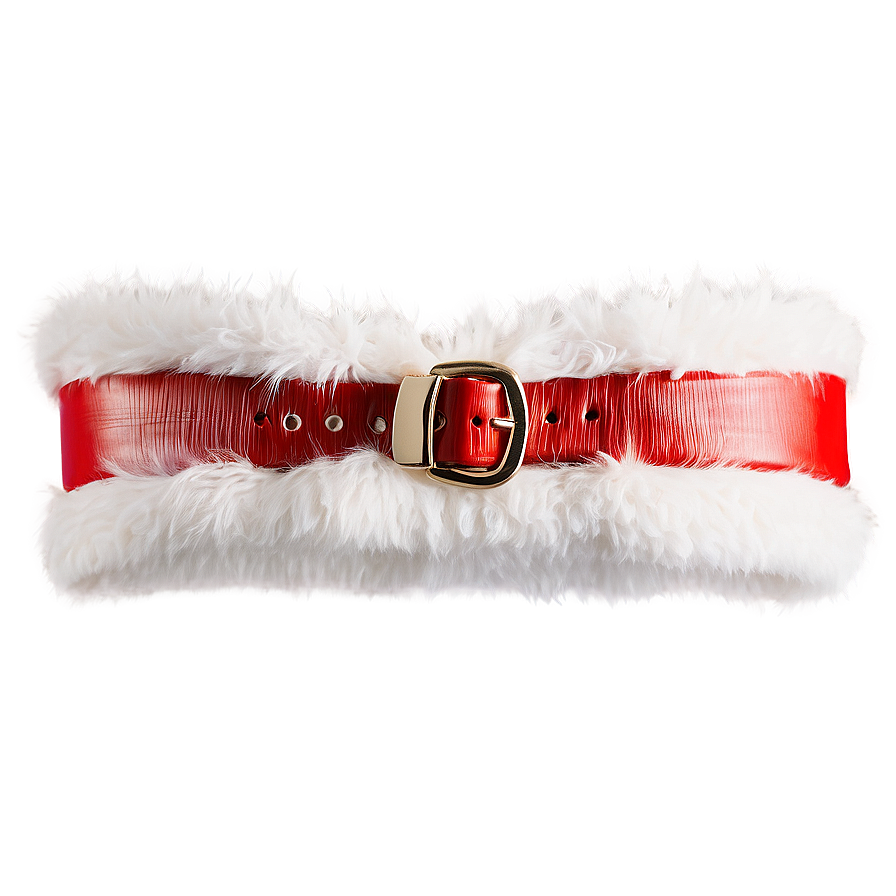 Fluffy Trim Santa Belt Png 06282024 PNG Image