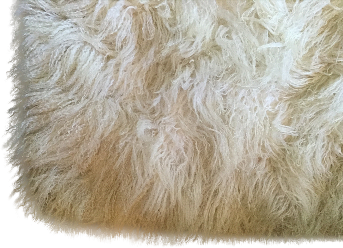 Fluffy White Fur Texture PNG Image