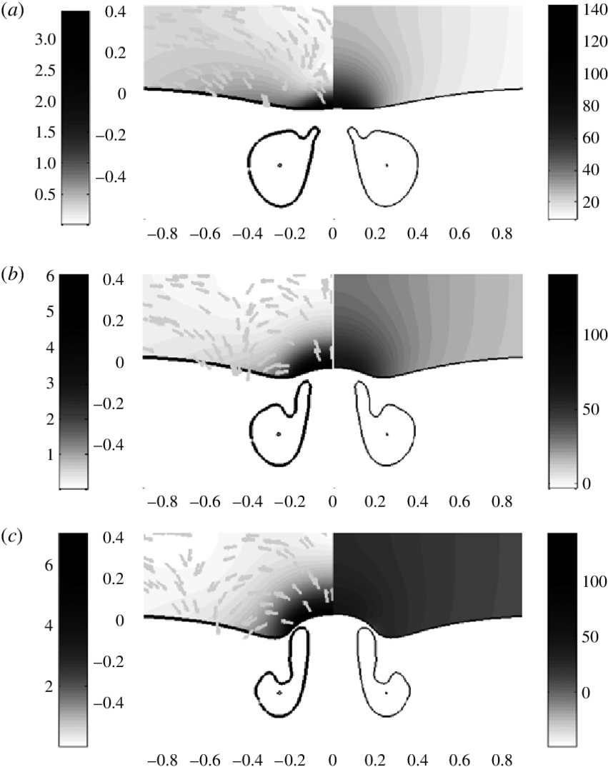 Fluid Dynamics Visualization Comparison PNG Image