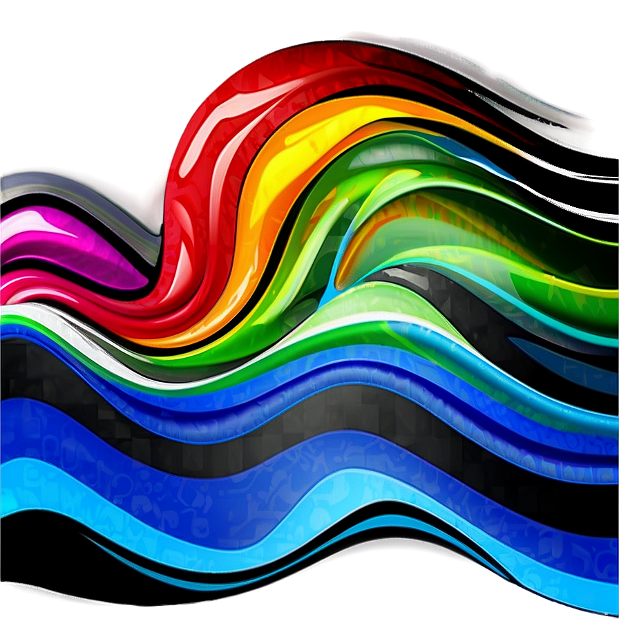 Fluid Wavy Lines Animation Png 06212024 PNG Image