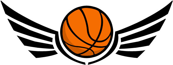 Flying Basketball Logo PNG Image