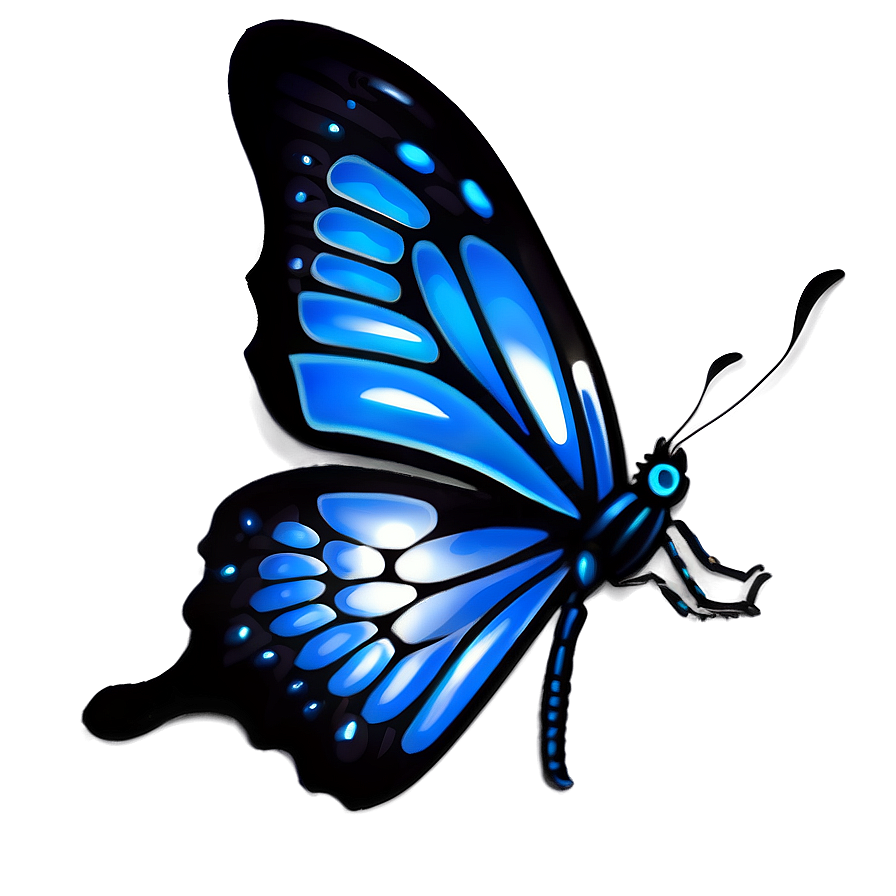 Flying Butterfly Outline Png Djw PNG Image