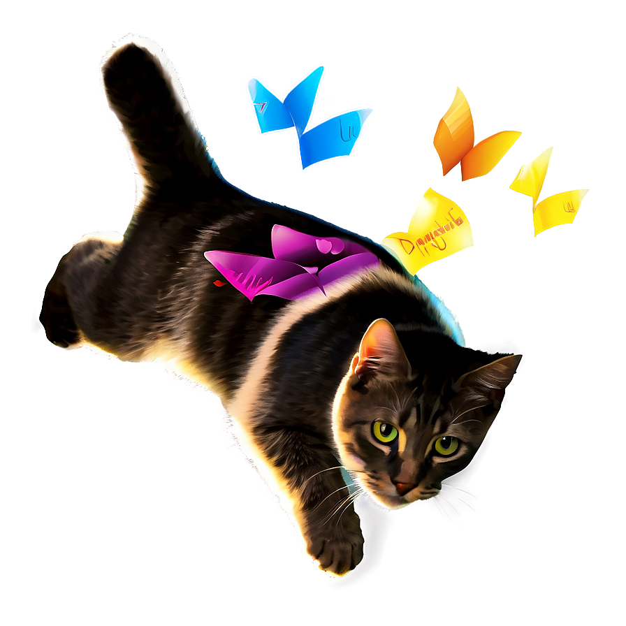 Flying Cat Dream Png B PNG Image