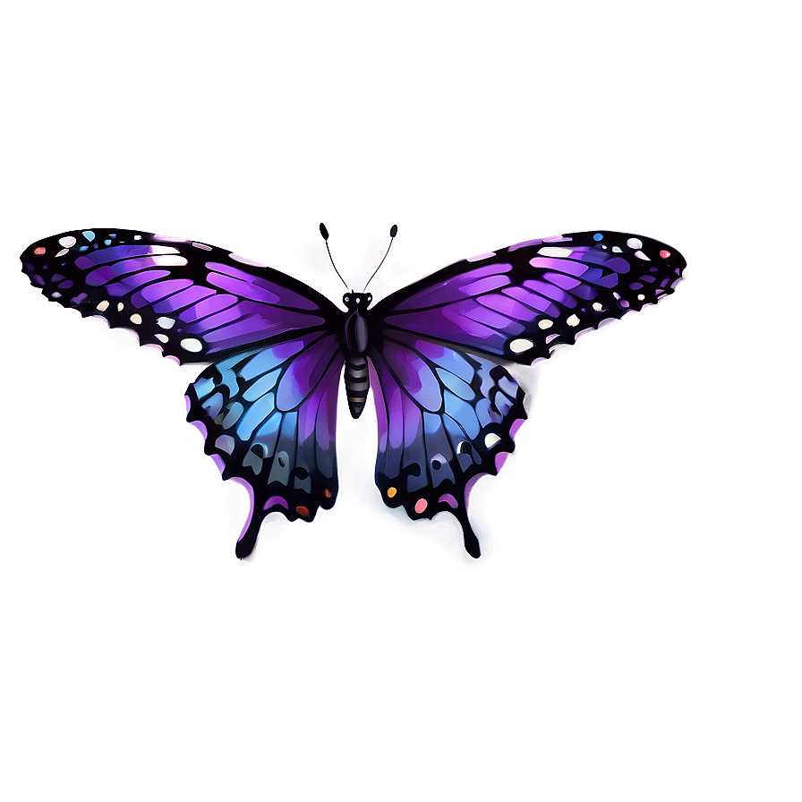 Flying Purple Butterfly Png 05232024 PNG Image