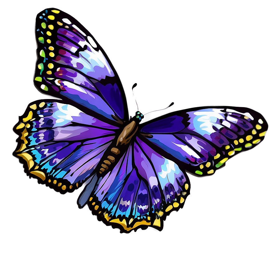 Flying Purple Butterfly Png Mwi12 PNG Image