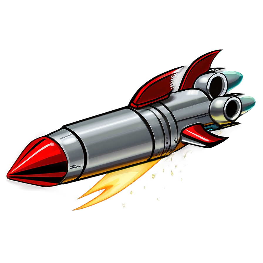 Flying Rocketship Png 71 PNG Image