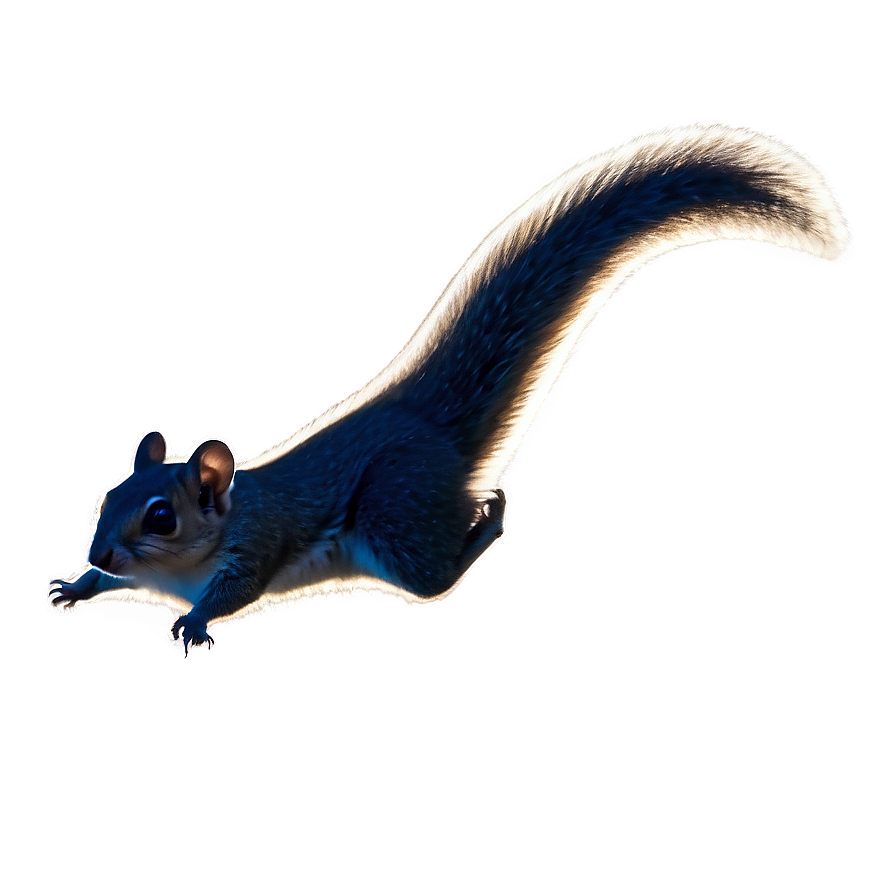 Flying Squirrel Silhouette At Night Png 30 PNG Image