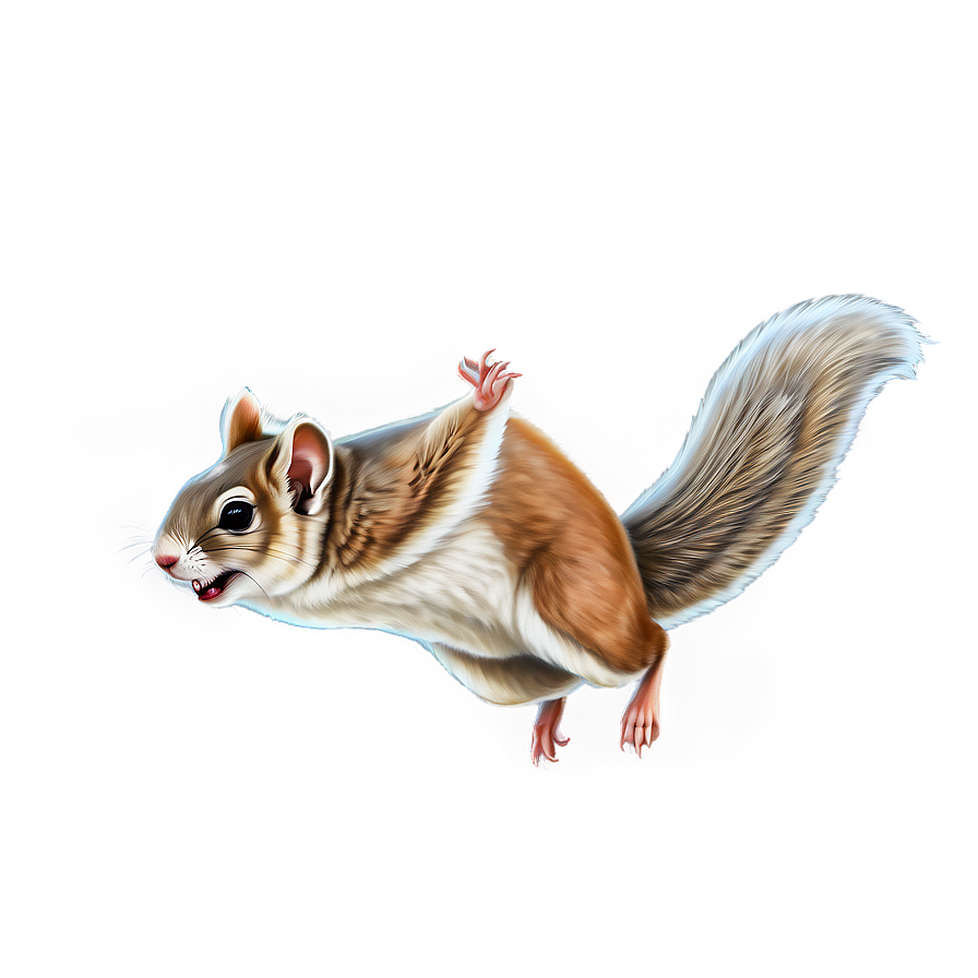 Flying Squirrel Sketch Png Liq90 PNG Image