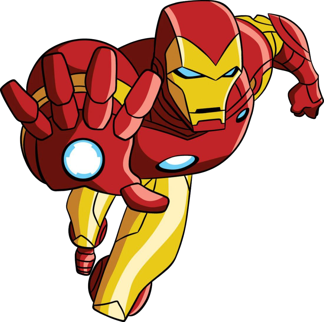 Flying Superhero Cartoon PNG Image