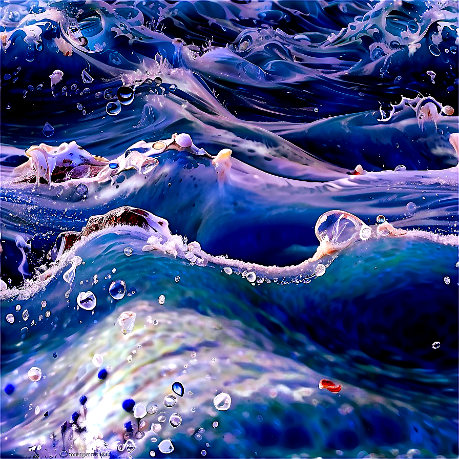 Foamy Water Waves Png Ihr PNG Image