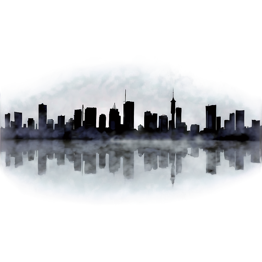 Foggy Cityscape Png Olv PNG Image