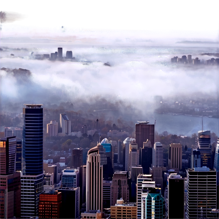 Foggy Cityscape Png Rol57 PNG Image