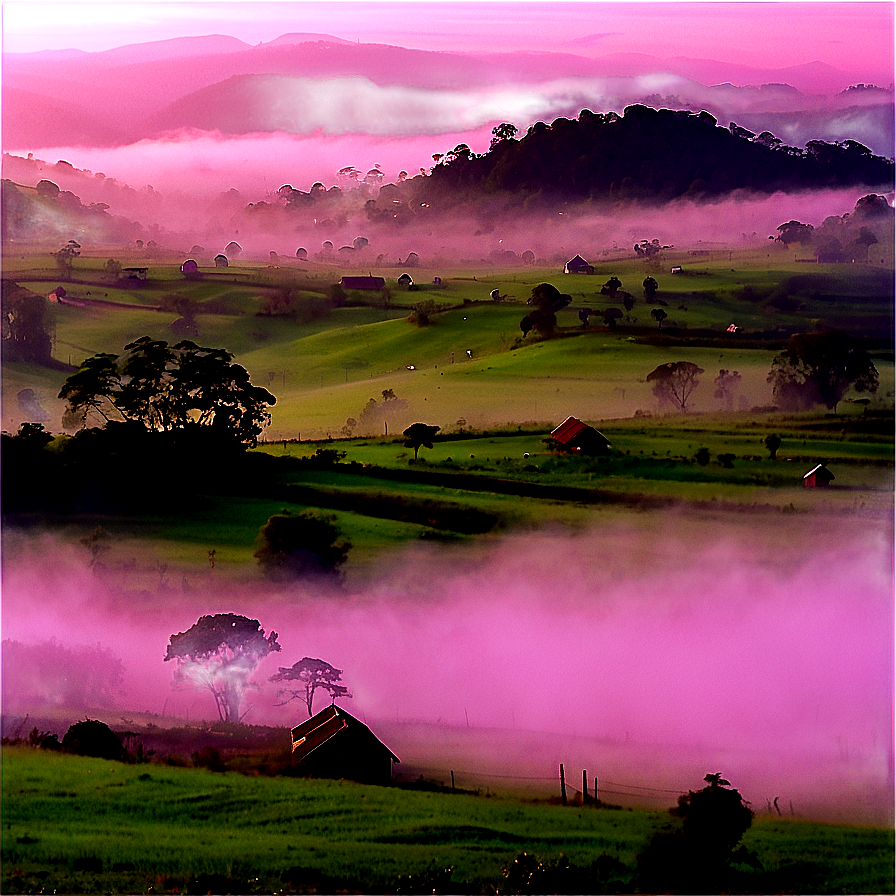 Foggy Countryside Png 23 PNG Image