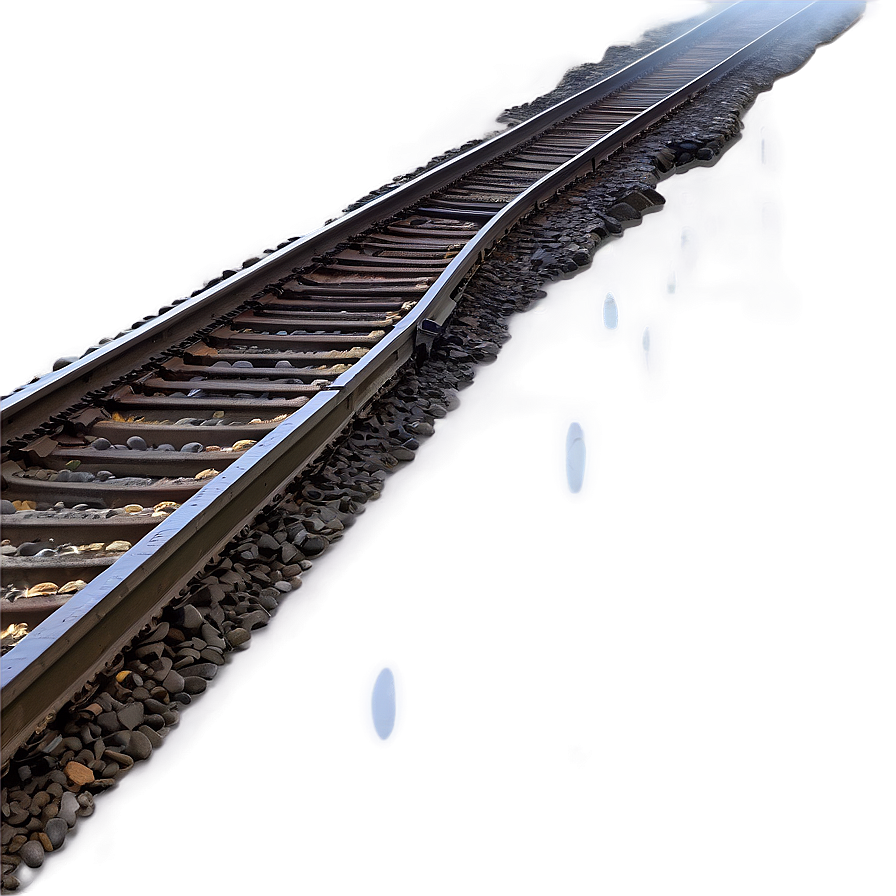 Foggy Morning Train Tracks Png Ekp PNG Image