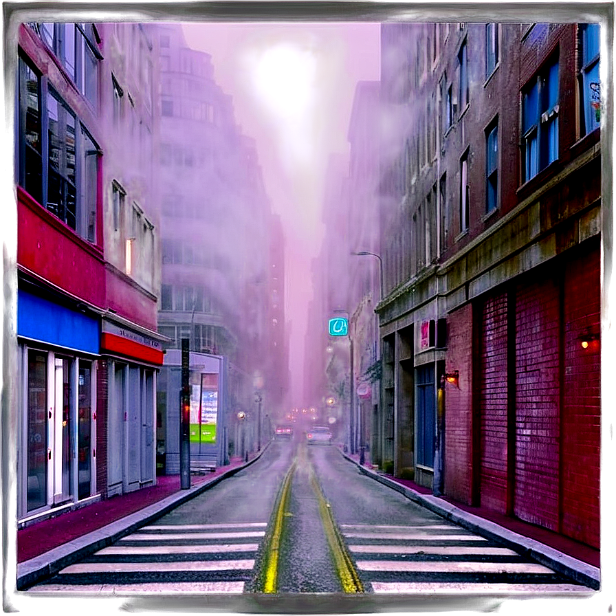 Foggy Street Transparent Png Vjf PNG Image