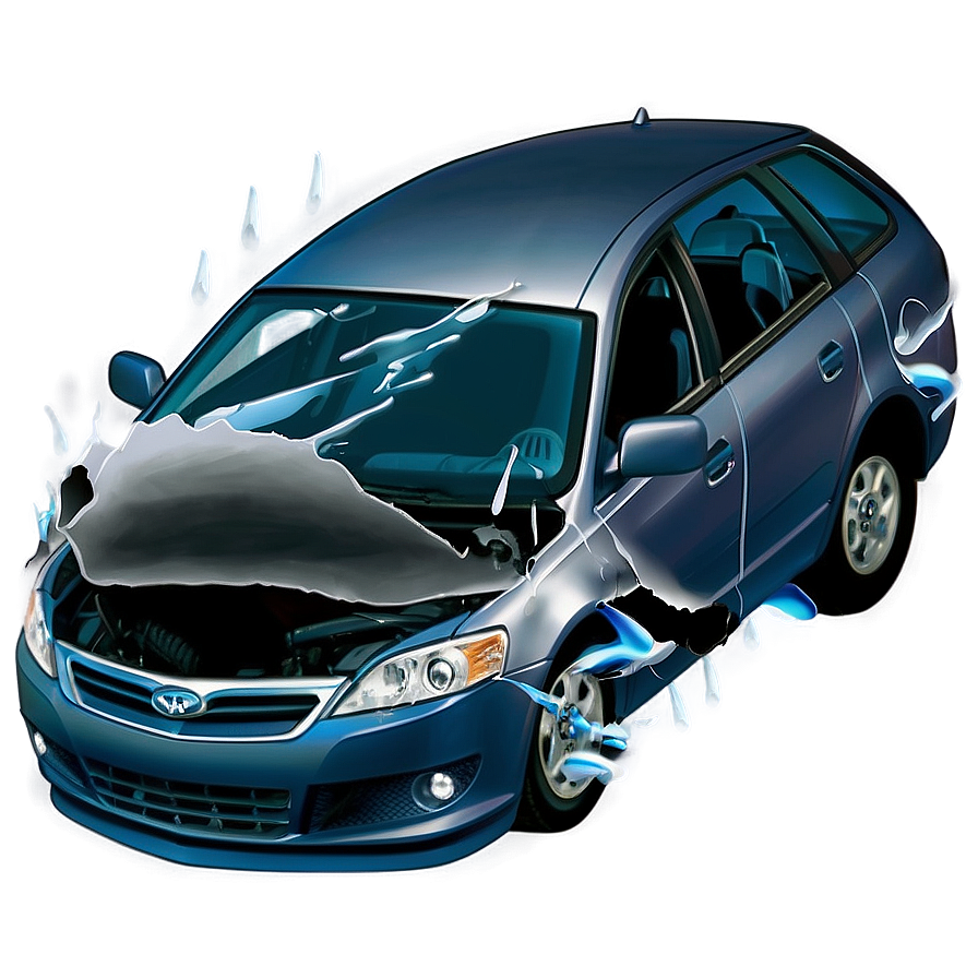 Foggy Weather Car Crash Png Gjo PNG Image