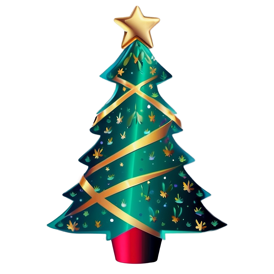 Foil Christmas Tree Png 06252024 PNG Image