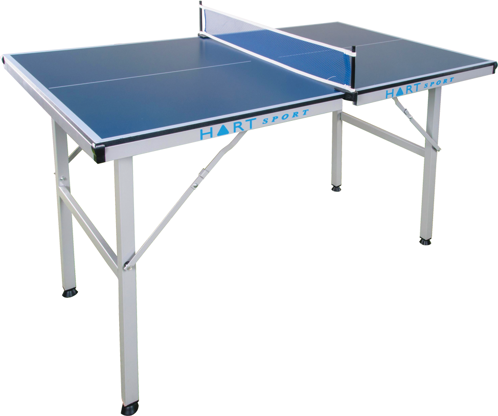 Foldable Ping Pong Table Blue PNG Image