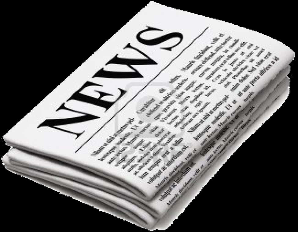 Folded Newspaper Stacked PNG Image