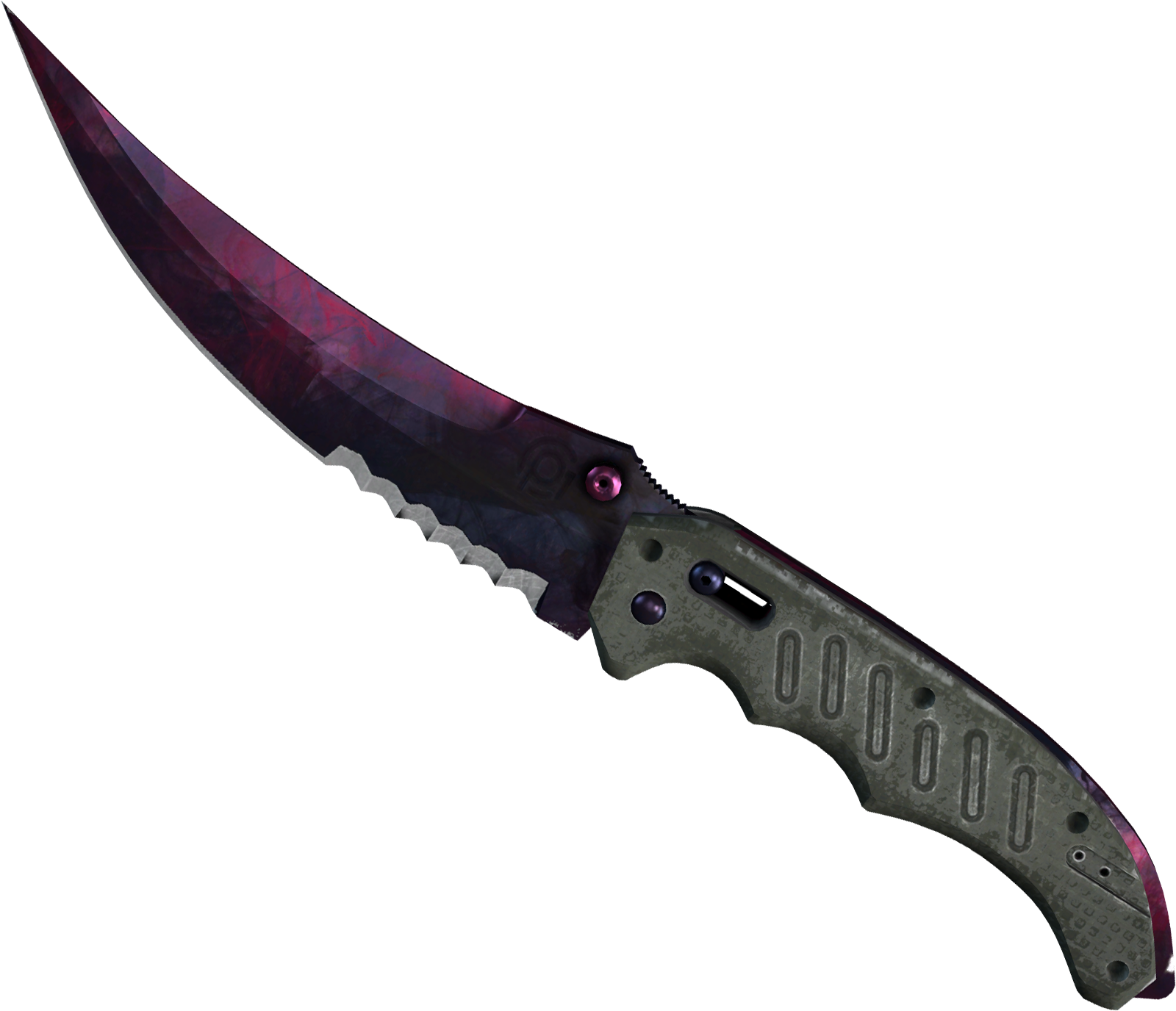 Folding Knifewith Purple Blade PNG Image