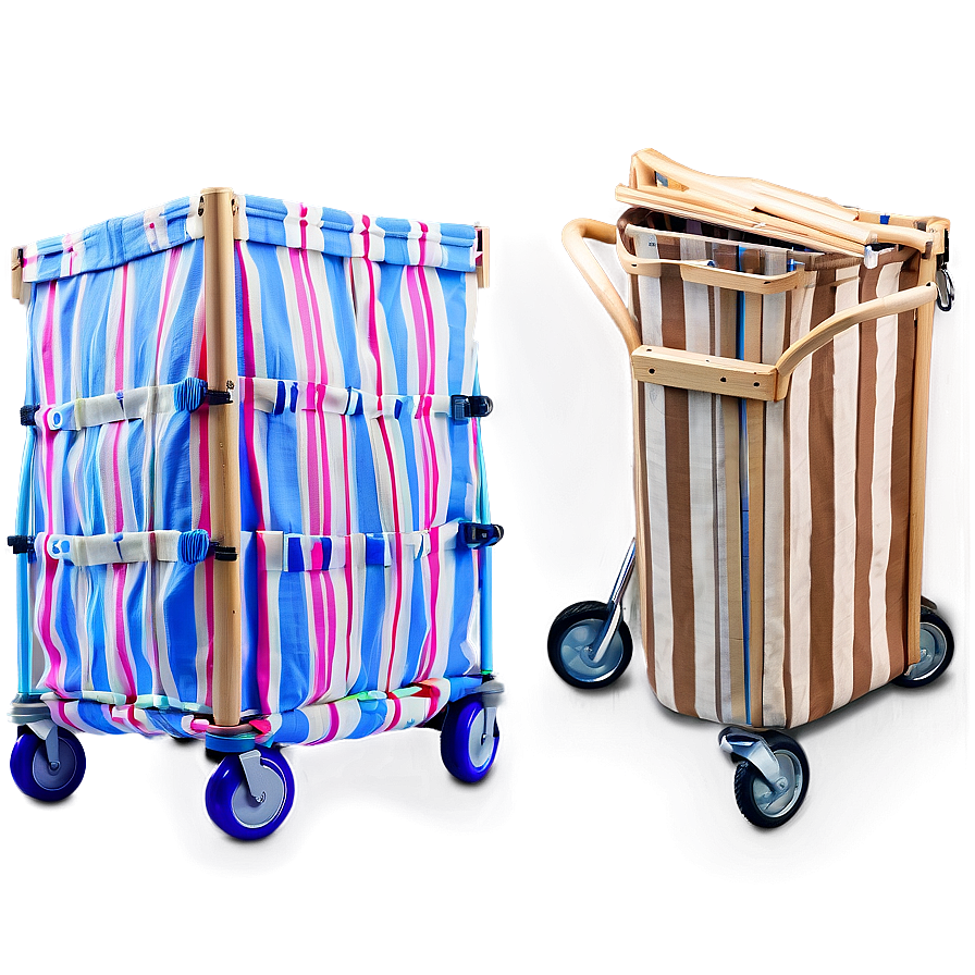 Folding Laundry Basket On Wheels Png Kqf PNG Image