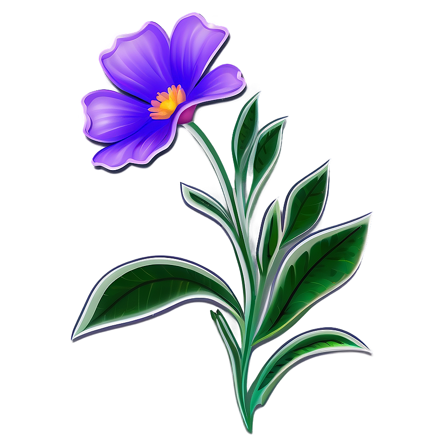 Folk Indie Flower Artwork Png 53 PNG Image