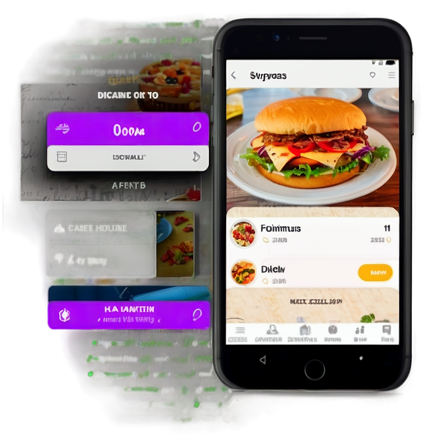 Food Delivery App Menu Png Ljg98 PNG Image