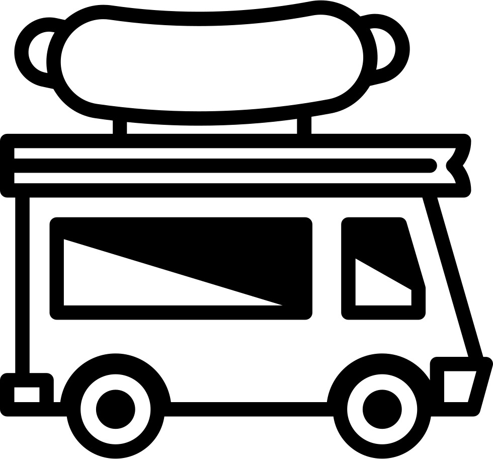 Food Truck Icon Outline PNG Image