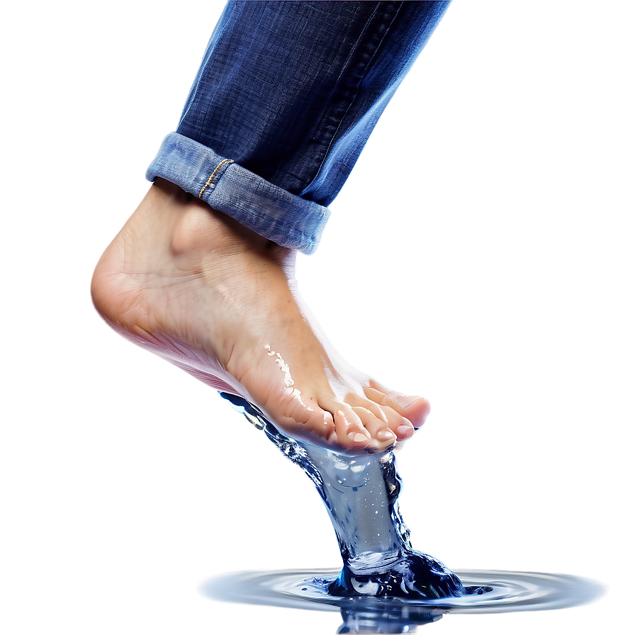 Foot In Water Splash Png Qbc1 PNG Image