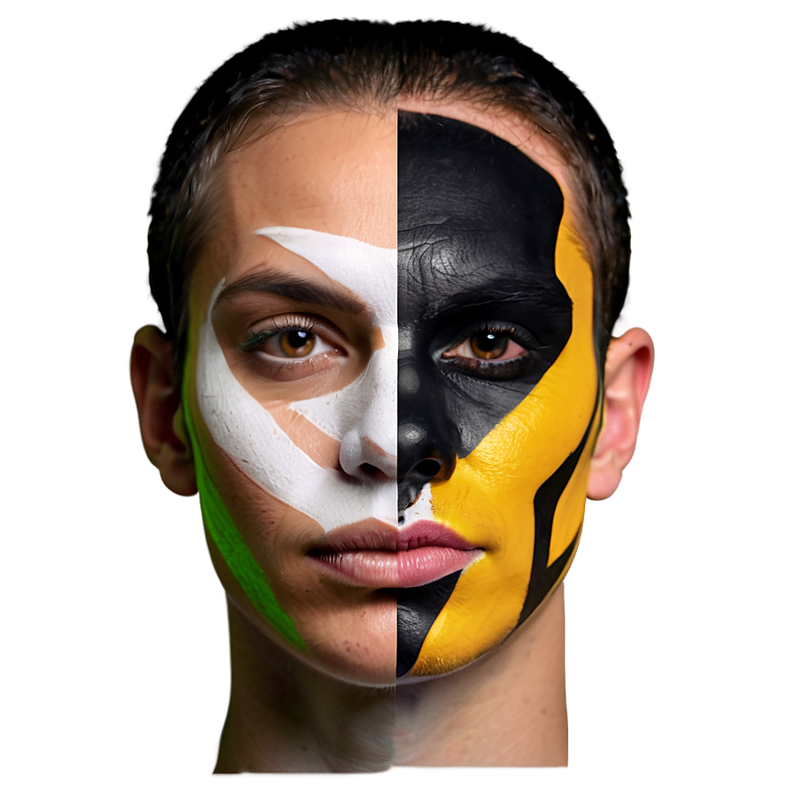 Football Fan Face Paint Png 06242024 PNG Image