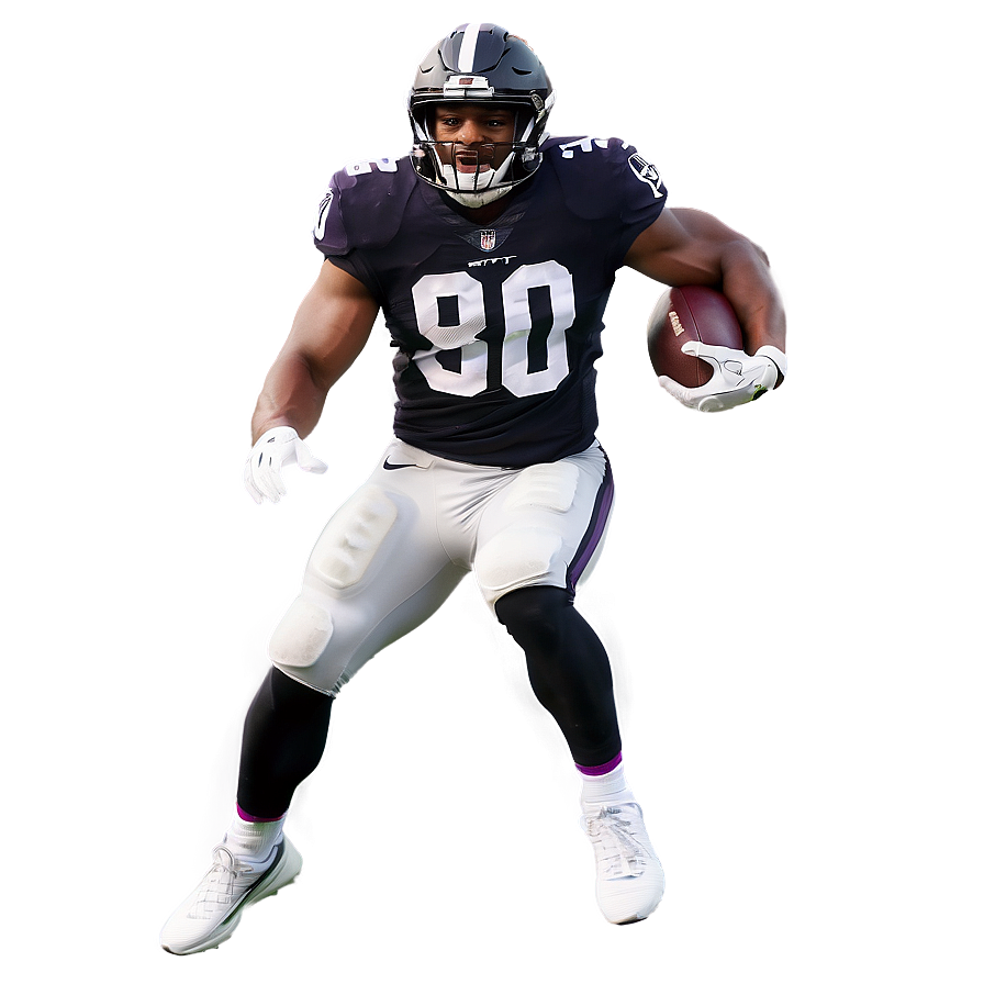 Football Player In Action.png PNG Image