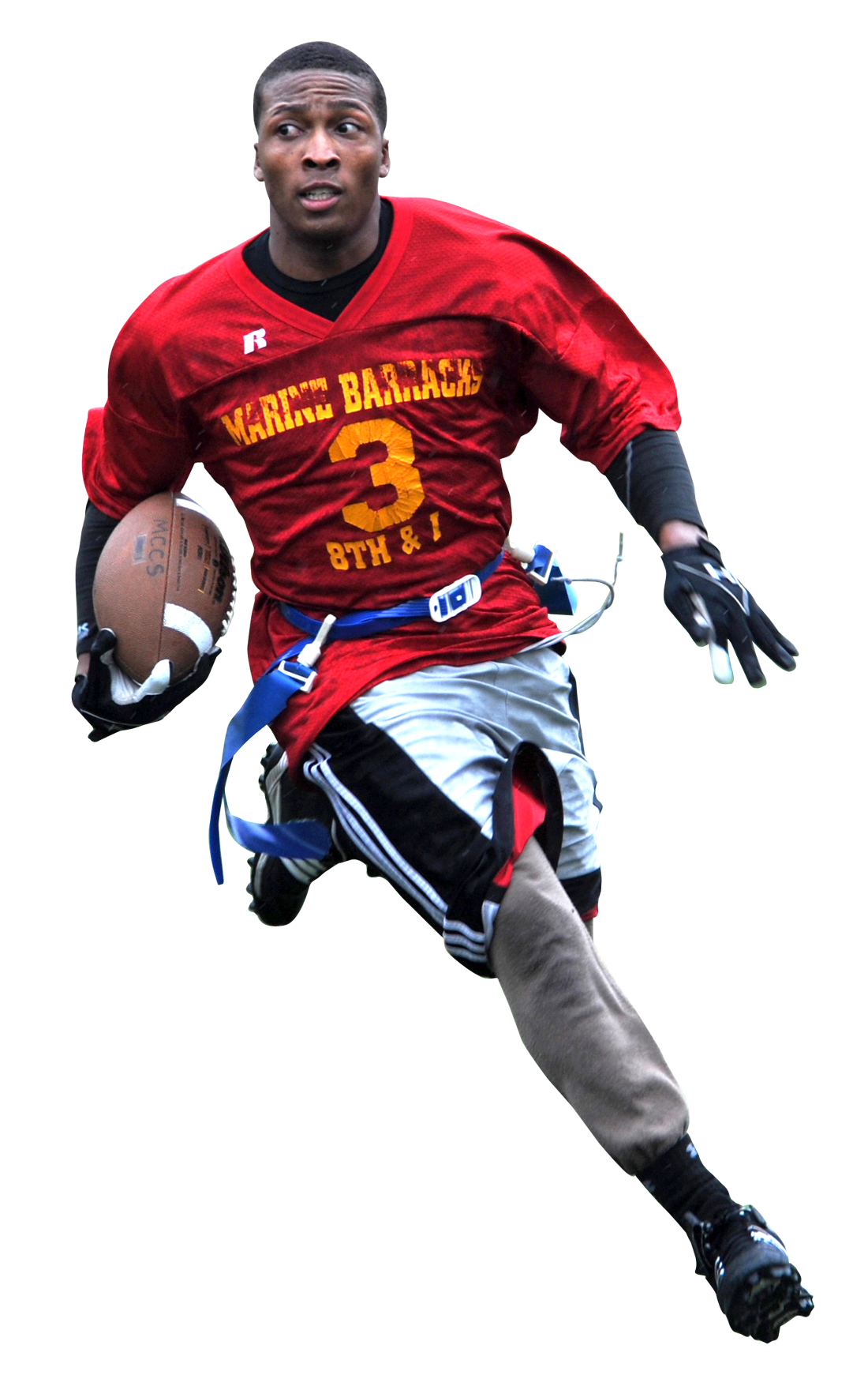 Football Playerin Action PNG Image